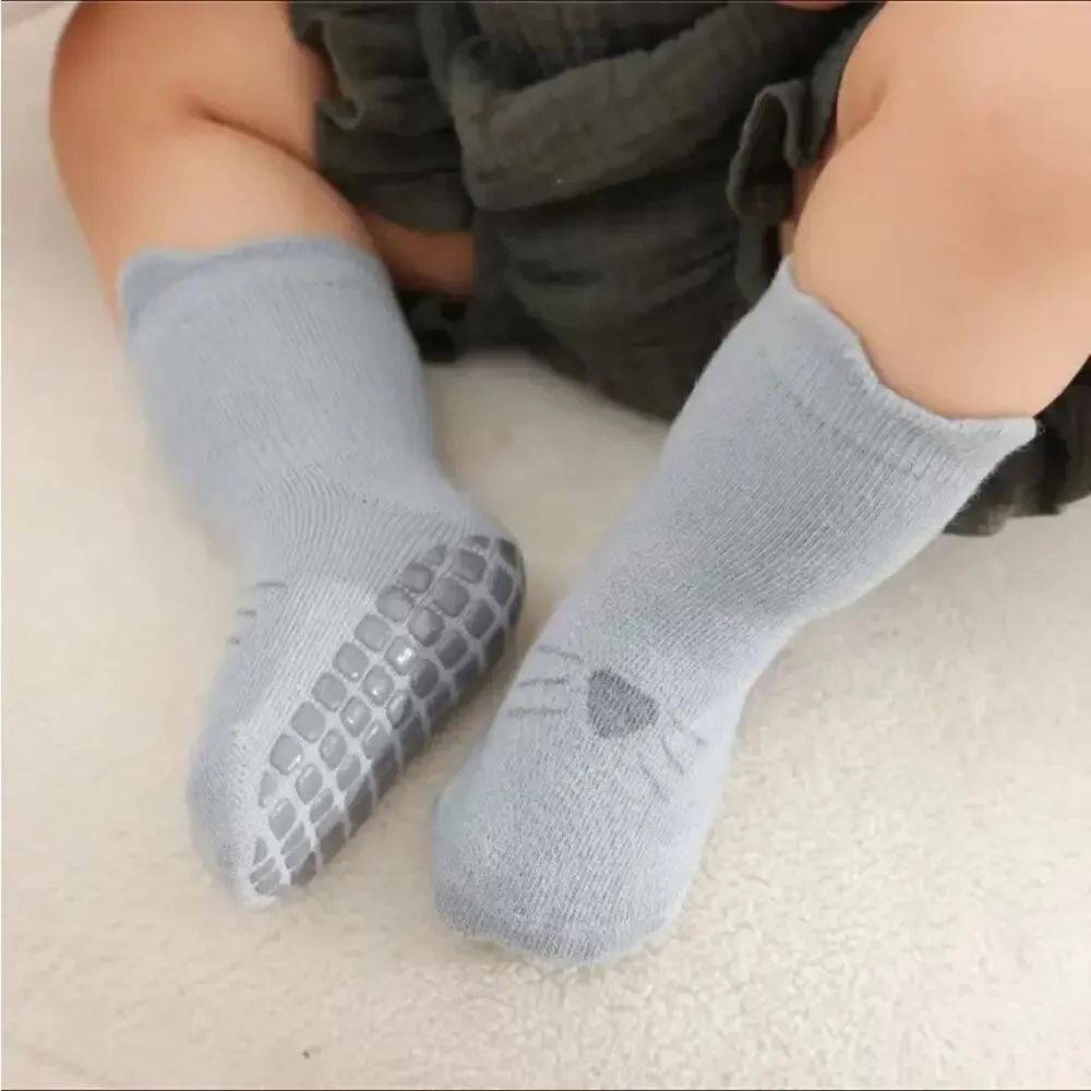 New bundle of 3 toddler socks boy girl non slip 1-3 years